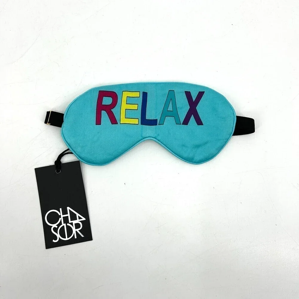 NWT CHASER Blue Rainbow Relax Sleep Eye Mask